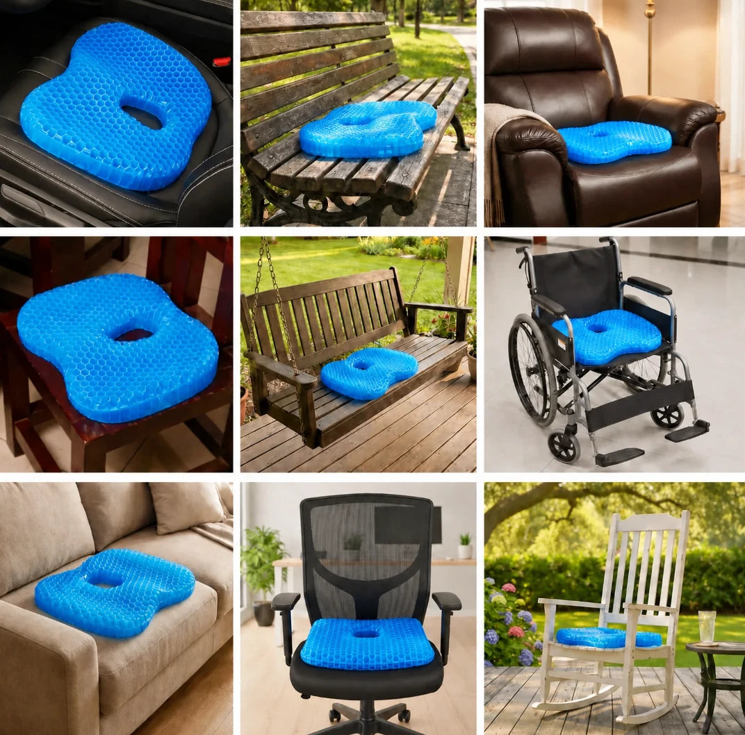 Vievanta seat cushion in the car, the recliner, the office and the wheelchair